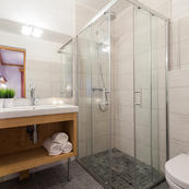 Chalet Foehn's contemporary shower rooms.  Room 3.
