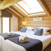Chalet Les Sauges bedrooms all comfortably furnished, all ensuite
