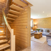 A fabulously spacious chalet, spread out over 3 floors.
