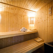 Soothe those tired muscels in Les Sauges sauna room