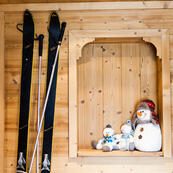 Sumptious winter decorations are always on hand in our chalets