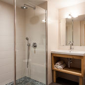 Chalet L'Erines ensuite bathrooms all finished to a high modern spec.