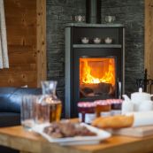 All our chalets have fireplaces.