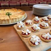 A very warm welcome at the chalet after your travels.