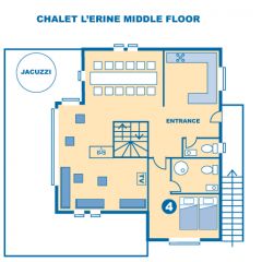 Chalet L'Erine middle floor
