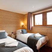 One of the bedrooms in Chalet L'Erine