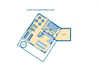 Chalet Les Sauges middle floor