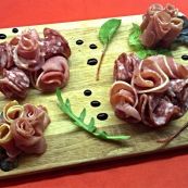 Chacuterie platter essential with Tartiflette.