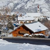 Exterior views of Chalet Charmille & the village