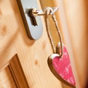 The chalet gives privacy & space.